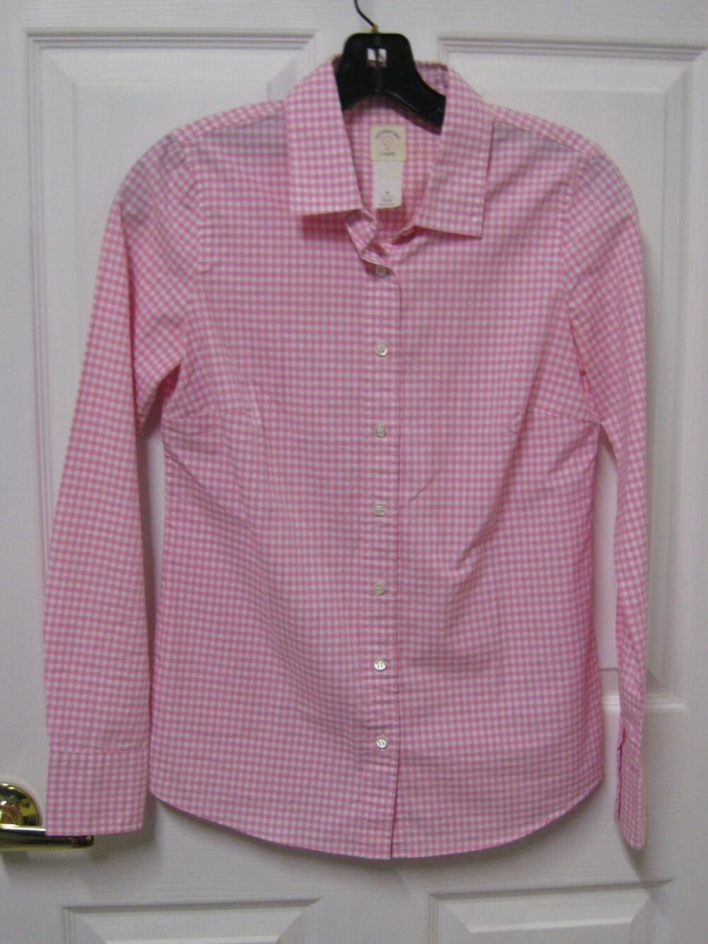J. Crew The Perfect Shirt Pink/White Gingham size 00